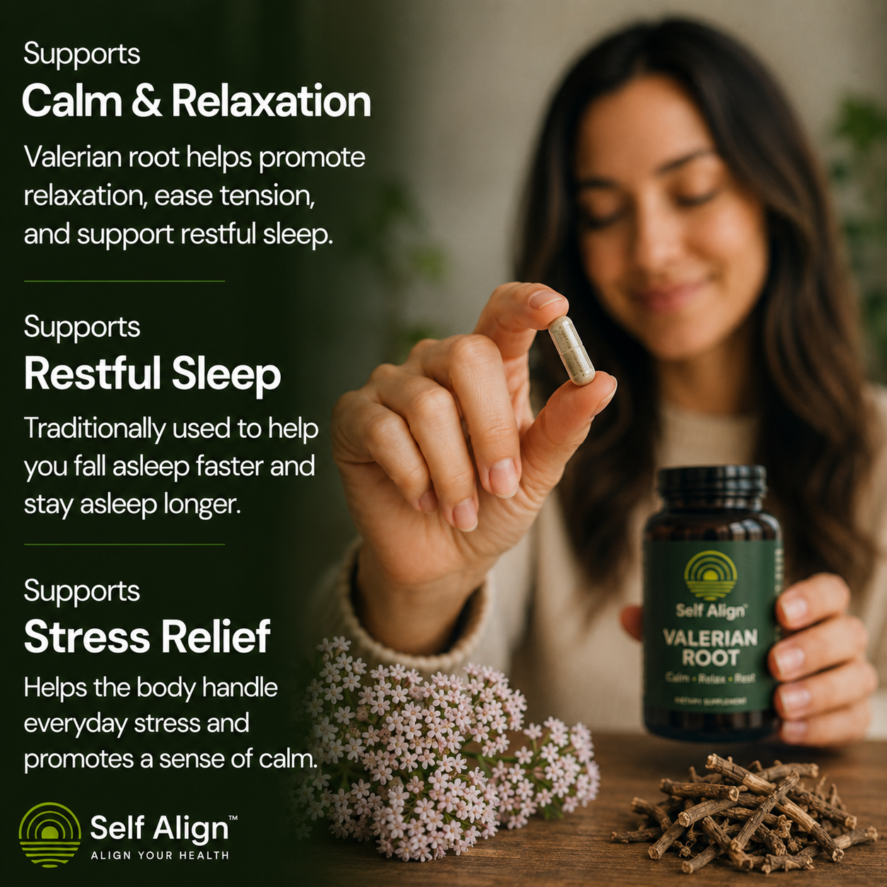 SWITCH OFF™ Premium Valerian Root Capsules | 60 Vegan Capsules | 1–2 Month Supply