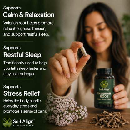 SWITCH OFF™ Premium Valerian Root Capsules | 60 Vegan Capsules | 1–2 Month Supply